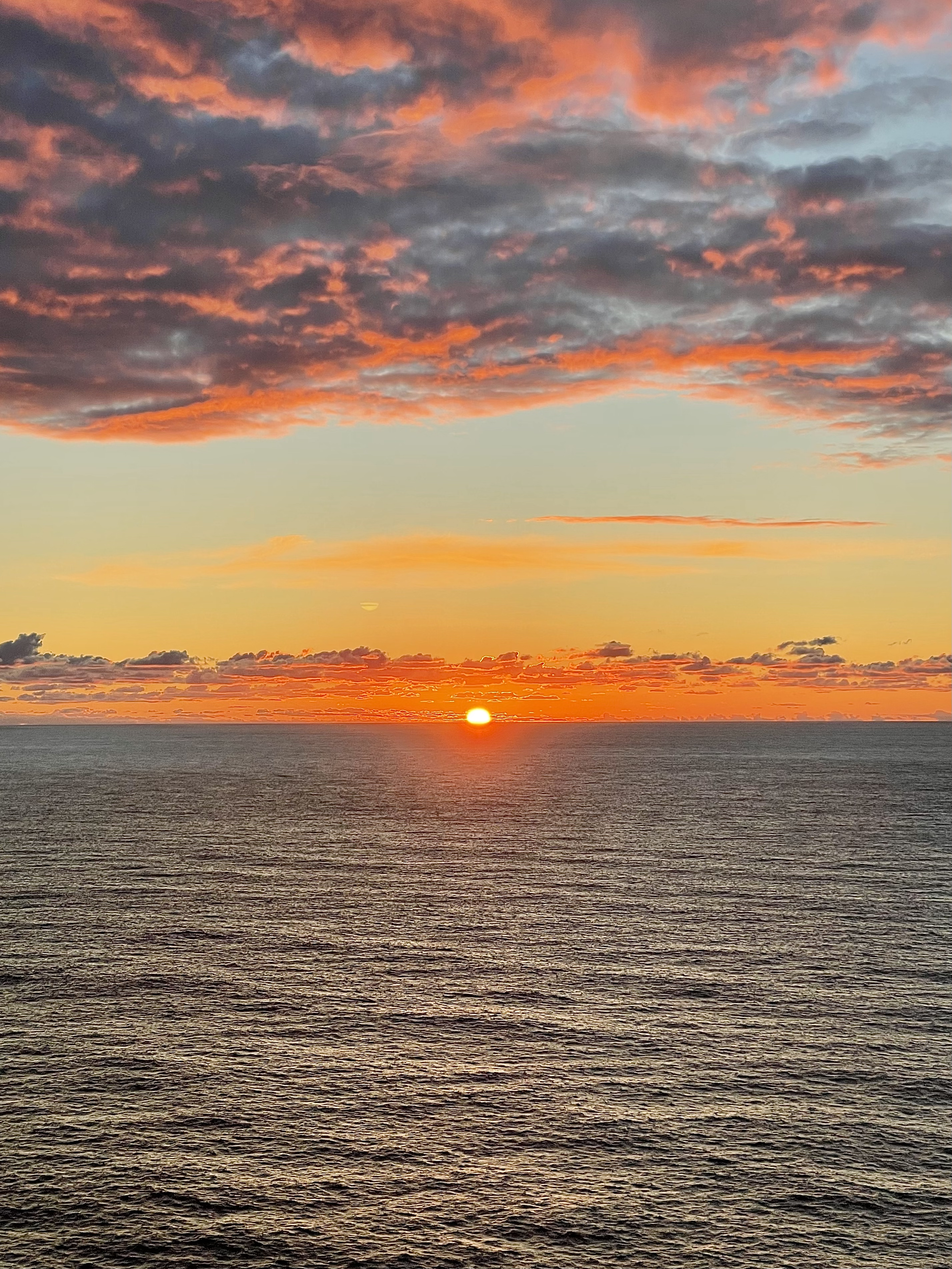 The sunset in California