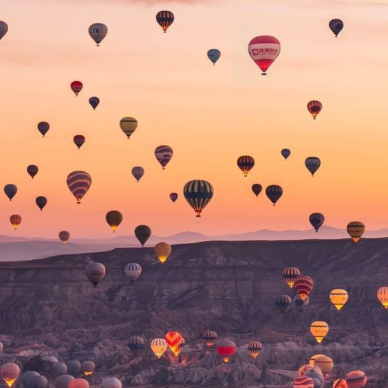 Air Balloons in Istanbul, Turkey